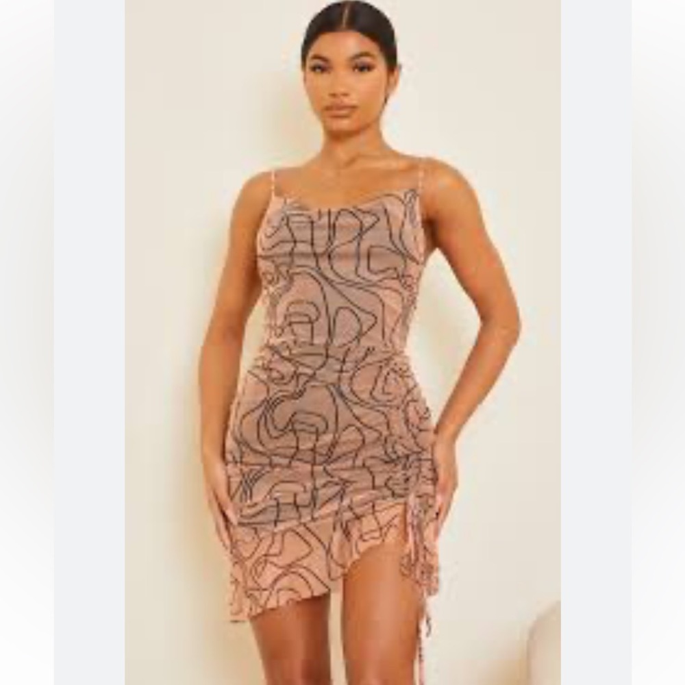 Pretty Little Things size 6 mesh dress w/lining New With Tags